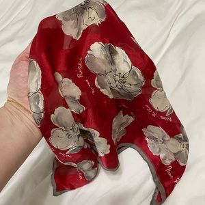 Nina Ricci Floral Silk Scarf